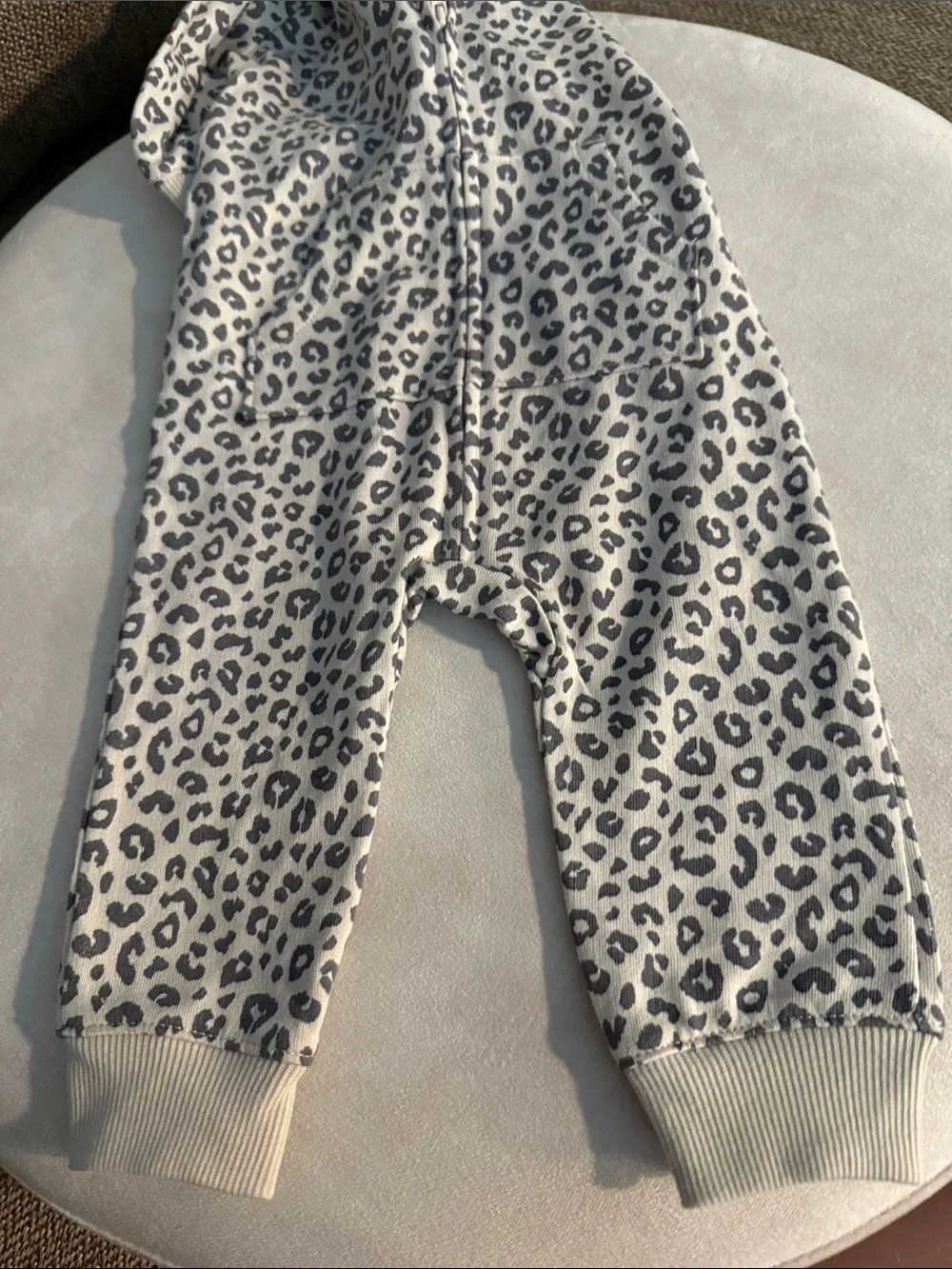 Carter's Beige and Brown Leopard Print Baby Zip Romper